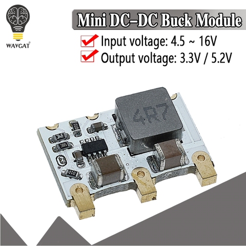 4A Mini DC-DC Buck Converter 6V-16V 9V 12V to 5V 3.3V Step-down Power Voltage Regulator Module Efficiency 98% ► Photo 1/6