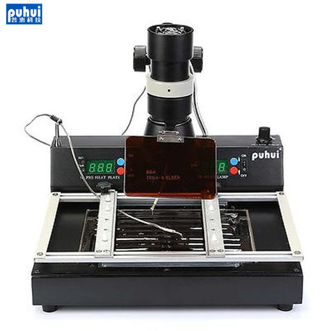 PUHUI T-870A 2-in-1 digital infrared system overhaul table   T 870A reflow table   BGA/IRDA/IFR/SMD/SMT welding machine ► Photo 1/6