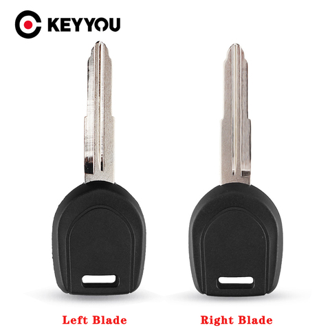 KEYYOU Right/Left Blade For Mitsubishi Colt Outlander Mirage Pajero Without Chip Car Transponder Remote Key Case Shell fob Case ► Photo 1/6