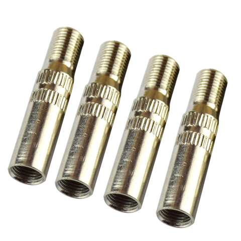 4 Pcs Tire Valve Cap Extension Adaptor, 39mm Metal Automotive Wheel Valve Caps Stem Extender for Car Truck Van Caravan, Silver ► Photo 1/4