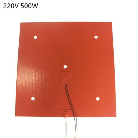 235*235mm 220V 500W Silicone Rubber Heating Pad For 3D Printer Heating Bed ► Photo 1/5