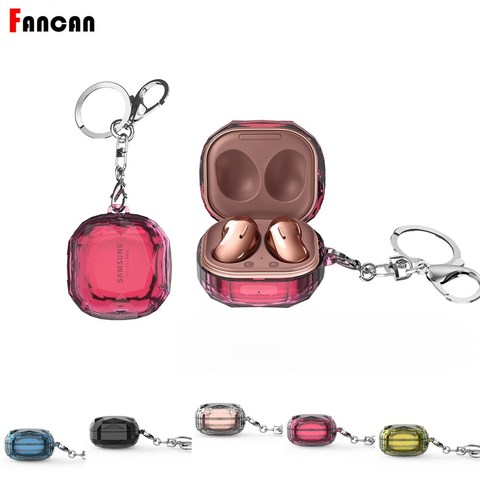 Cover For Samsung Galaxy Buds Live Case Luxury Crystal Cute Earphone Protector Accessories with Keychian for Buds Live Cases ► Photo 1/6