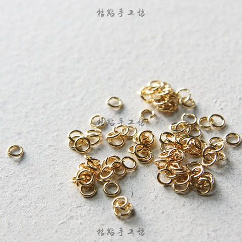 Solid Brass Jump Rings-4mm (21 Gauge) (327C) ► Photo 1/6