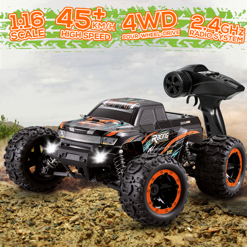 Linxtech 16889A 1/16 RC Car 45km/h High Speed Brushless Motor 4WD RC Race Truck Car Big Foot Off Road Car Toy for Adult Kids ► Photo 1/6