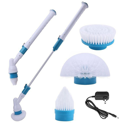 Turbo Scrub Electric Cleaning Brush Adjustable Waterproof Cleaner Wireless Charging Clean Bathroom Kitchen Cleaning Tools Set ► Photo 1/6