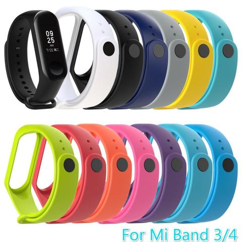 Strap For Xiaomi Mi Band 3 4 Bracelet Watch Band Waterproof Smart Watch For Miband 4 3 Strap Fitness Replacement Wristband TXTB1 ► Photo 1/6