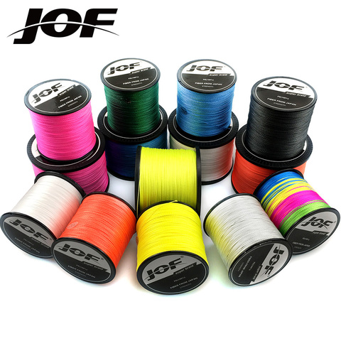 JOF 500M 300M PE Braided Fishing Line 4 Strand 10-120LB Multifilament Fishing Line for Carp Fishing Wire ► Photo 1/6