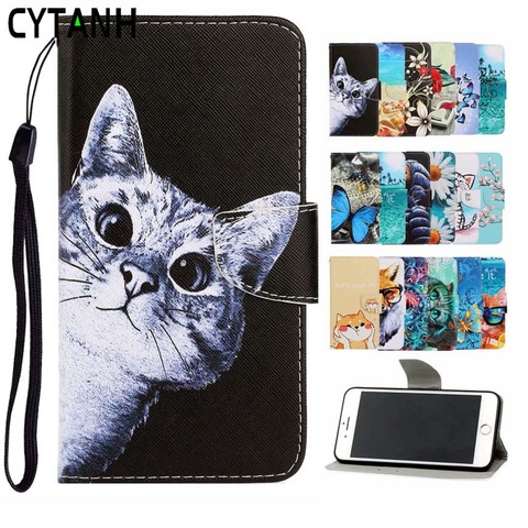 OPPO A5S Case on for Coque OPPO a 5S A3S Cover Na for OPPO A5 A7 A12E Cases Leather Magnetic Flip Stand Phone Case Bag Etui ► Photo 1/6