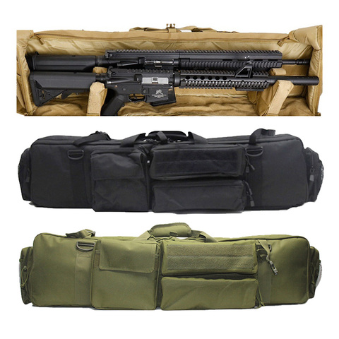 Tactical Gun Bag for M249 Airsoft Double Carbine Rifle Nylon Backpack Shooting Protect Gun Carry Weapons Case Hunting Equipment ► Photo 1/6