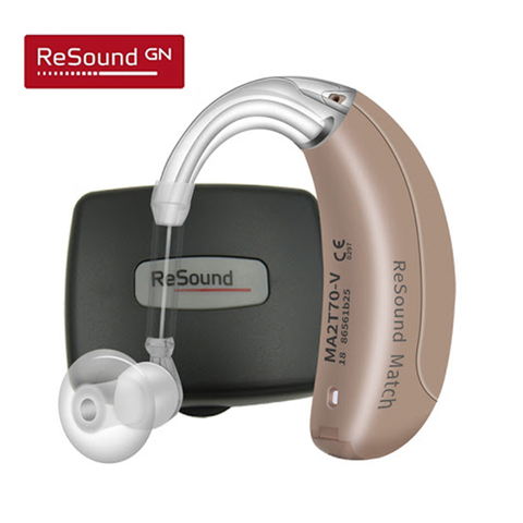 Resound High Power Digital Hearing Aids for deafness Elderly Hearing Aid for Moder to Profound Deafness, Mini Size Invisible BTE ► Photo 1/6