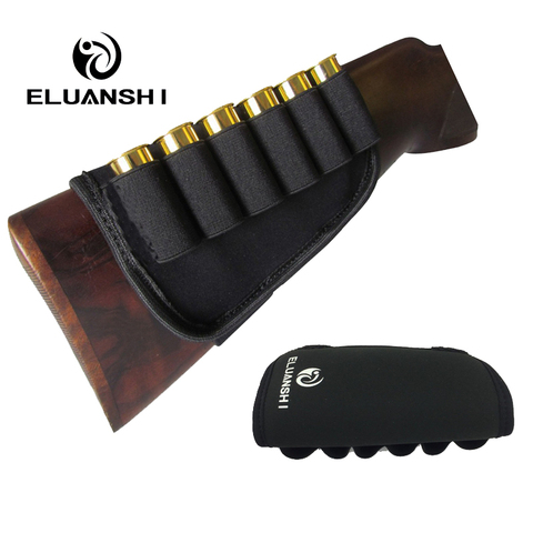 thickening Prevent slipping Elastic Buttstock 12 Gauge Ammo case pouch Holder Hunting bags holsters Gun Accessories Nylon molle ► Photo 1/6