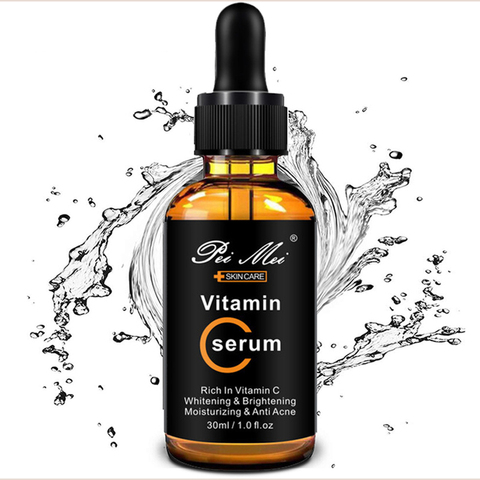 30ml Vitamin C Face Serum Long Lasting Moisturizing Improve Roughness Lighten Spots Hyaluronic Acid Facial Essence ► Photo 1/6