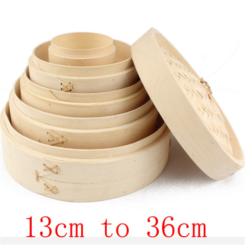 One Cage or Cover Cooking Bamboo Steamer Fish Rice Vegetable Snack Basket Set Kitchen Cooking Tools dumpling steamer steam pot ► Photo 1/6