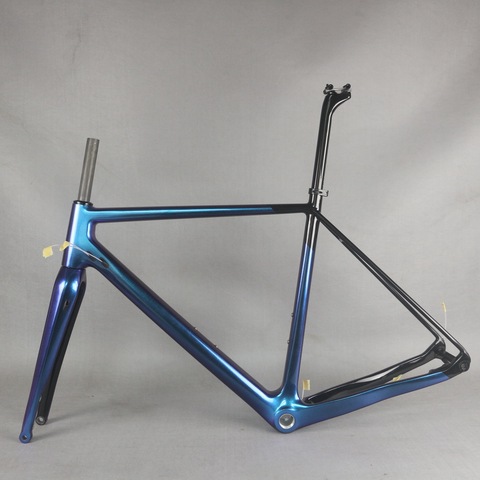 Seraph Chameleon Paint Flat mMount Disc Gravel Frame GR029 Full Carbon Fiber T700 Customized ► Photo 1/6