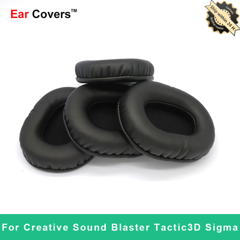 Ear Pads For Creative Sound Blaster Tactic3D Sigma Headphone Earpads Replacement Headset Ear Pad PU Leather Sponge Foam ► Photo 1/6