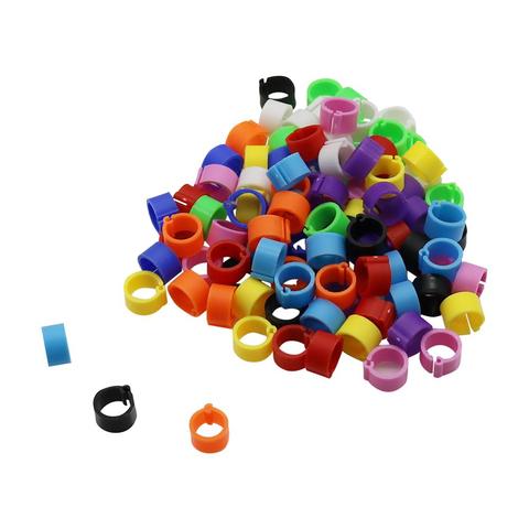 1000 Pcs Inner Diameter 8mm Height 7mm Birds Feet Rings Pigeon Dove Foot Identification Ring Farm Animal Carriers 10 Colors ► Photo 1/6