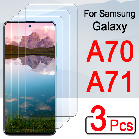 Protective Glass for samsung a71 a70 screen protector galaxy a 71 70 71a 70a armored tempered glas sam glaxay sheet film 1-3pcs ► Photo 1/6
