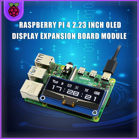 Raspberry Pi 4 B 2.23 inch OLED display expansion board module supports SPI / I2C / Jetson Nano/Raspberry pi 3B/3B+/4B ► Photo 1/6