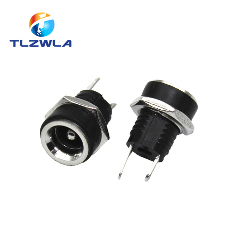 10PCS DC-022B 3A 12v for DC Power Supply Jack Socket Female Panel Mount Connector 5.5 mm x 2.1mm 5.5 mm x 2.5mm DC022B Connector ► Photo 1/4