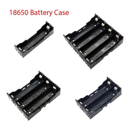 New Black DIY 1/2/3/4 Section Plastic Battery Case Holder Storage Box For 18650 Rechargeable Battery 3.7V DIY ► Photo 1/5