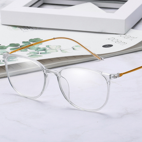 New Arrival Transparent Full Rim TR-90 Optical Glasses Frame Alloy Legs Flexible Material Quality Texture Prescription Eyewear ► Photo 1/6