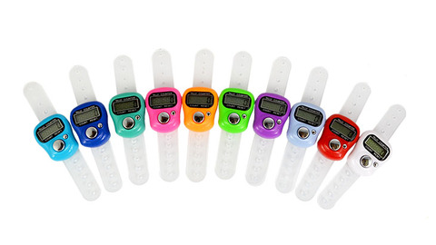 10Pcs Mini Digital LCD Electronic Ring Hand Finger Golf Tally Counter Scorekeeper Scoring Tool Counter Golf Score Stroke Counter ► Photo 1/6