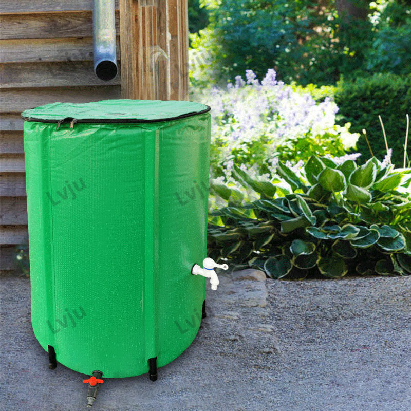 Lvju Rainwater Collector Storage Tank Collapsible Garden Harvesting