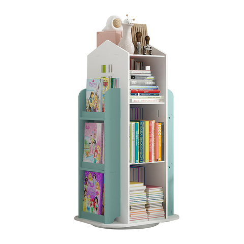 360° Rotating Children's Bookshelf Cartoon Books Rack Floor Simple Child Book Shelf For Home Bookcases Furniture ► Photo 1/5