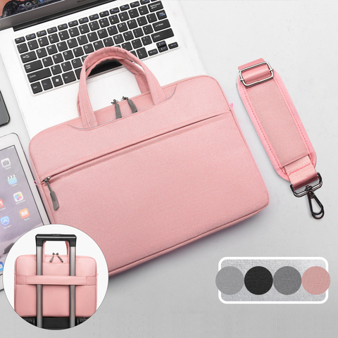New Laptop Bag 13.3 14 15 15.6 17 inch Sleeve Waterproof Shoulder Bags Notebook Cover Carrying Case For Macbook Air Pro hp Women ► Photo 1/6