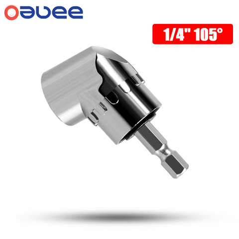 Oauee 105 Angle Screwdriver Set Socket Holder Adapter Adjustable Bits Drill Bit Angle Screw Driver Tool 1/4'' Hex Bit Socket New ► Photo 1/6