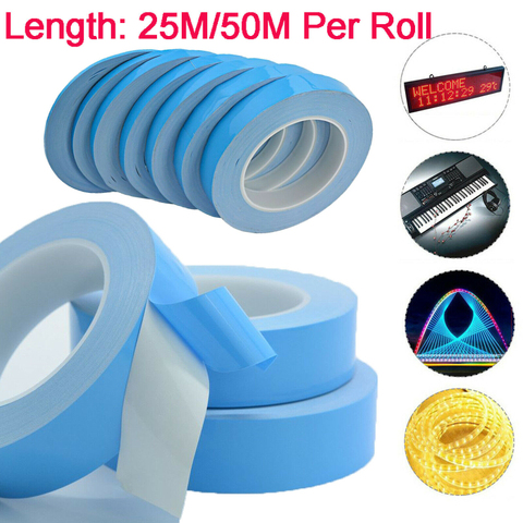 1 Roll Double Sided Tape Thermal Conductive Adhesive Tape For PCB CPU LED Strip Light Heatsink Width 3/5/8/10/12/15/18/20mm ► Photo 1/6