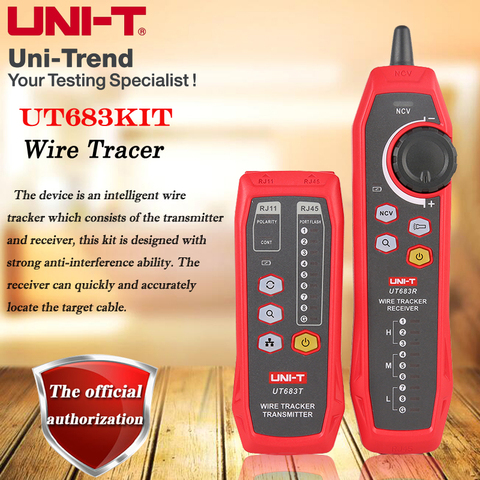 UNI-T UT683KIT intelligent network cable finder, noise-free anti-interference patrol cable tester, cable fault finder ► Photo 1/6