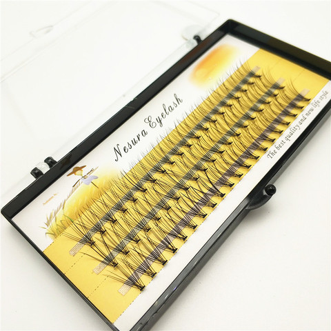 1box big capacity 60 bundles 6d 10D Eyelash Extensions 0.1mm Thickness true Mink Strip Eyelashes Individual Lashes Natural Style ► Photo 1/6