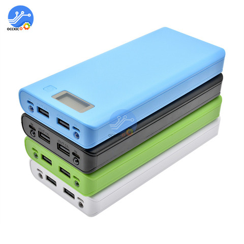 8x18650 Battery Box Power Bank Charger Holder Plastic Shell Case DIY Kit 18650 Cell LCD Display USB Port Without Battery ► Photo 1/6