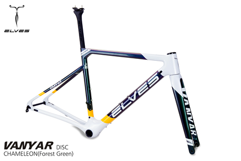 Elves Vanyar Disc carbon road framesets Lightweight road bike carbon fiber bicycle frame ► Photo 1/5