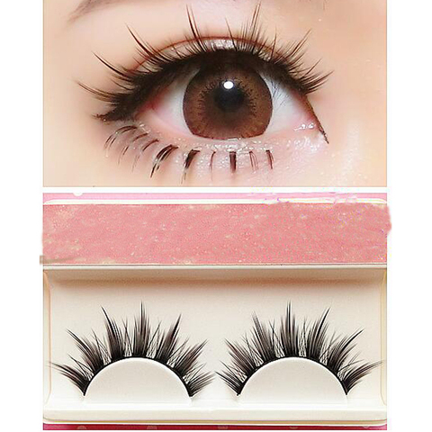 Natural Long Cosplay Makeup Cross Strip False Eyelashes Black Eye Lashes 1/5/24pair ► Photo 1/2