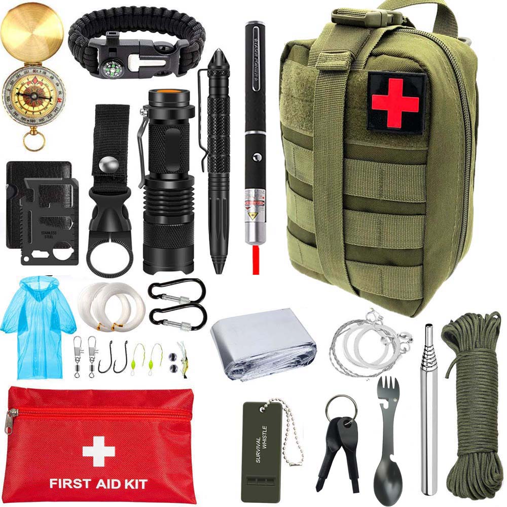Survival Safety Whistle Outdoor Military Camping Hiking Backpacking Gear 