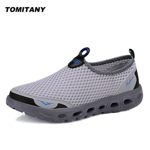 Men Casual Shoes Sneakers Light Breathable Summer Sandals Beach Vacation Mesh Shoes Loafers Zapatos De Hombre Slip-On Men Shoes ► Photo 1/6
