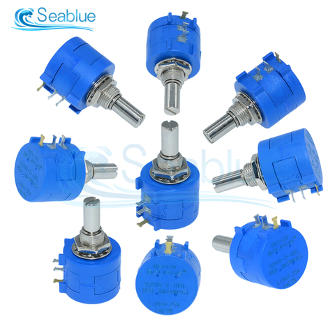 1Pcs 3590S Series Potentiometer 500 1K 2K 5K 10K 20K 50K 100K ohm 3590S-2-103L 3590S 101 102 103 104 201 202 203 501 502 503 ► Photo 1/6