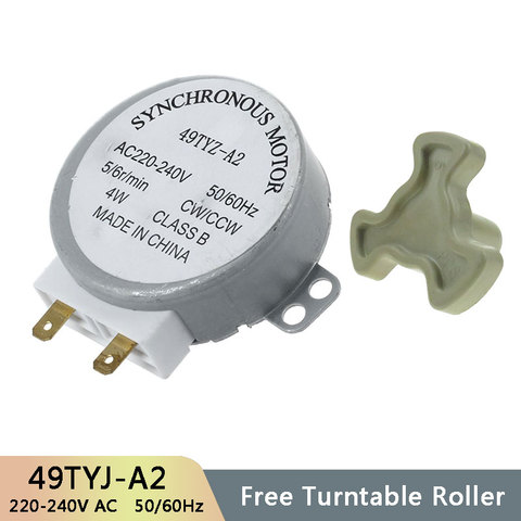 49TYJ-A2 AC220-240V 50/60Hz Micro Turntable Synchronous Tray Motor Microwave Oven Accessories Spares Parts Core Coupling Clutch ► Photo 1/6