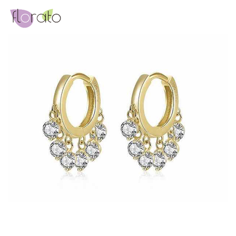 High Quality 925 Sterling Silver small Hoop Earrings for Women Gold Silver color Earrings Fashion Jewelry 2022 ► Photo 1/6