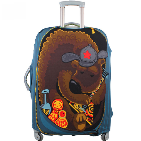 Russian Love / Bear Travel Luggage  Cover, Stretch Dustproof Protective Cover,Suitcase Protective Cover Apply to 18-30inch Cases ► Photo 1/6