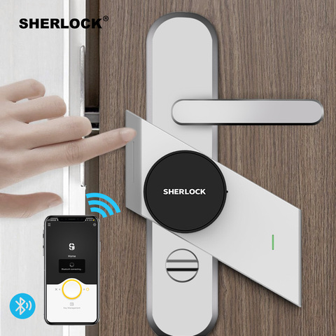 Sherlock S2 Smart Door Lock Home Keyless Lock Fingerprint + Password Work Electronic Lock Wireless App Phone Bluetooth Control ► Photo 1/6