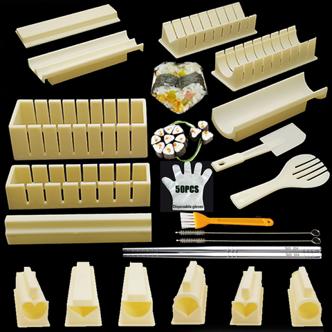 IYouNice 11Pcs/Set DIY DIY Sushi Maker Rice Mold Kitchen Sushi Making Tool Set Pack of 11 Sushi Mold Cooking Tools ► Photo 1/6