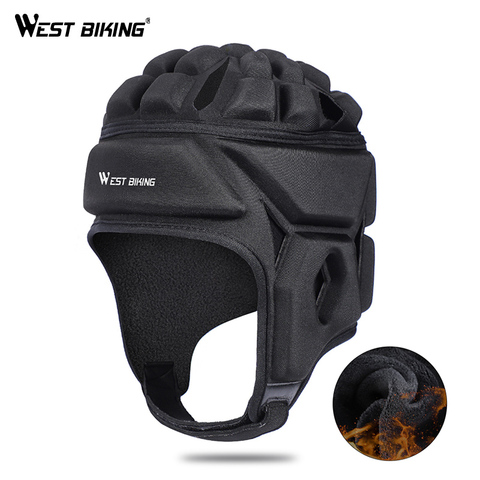 WEST BIKING Bike Helmet Men Winter Goalkeeper Football Soccer Baseball Sports Thermal Head Guard Cap Black Cycling Helmet Unisex ► Photo 1/1