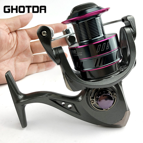 GHOTDA Fishing Reel 1000-7000 Max Drag 12kg Reel Fishing 5.2:1 High Speed Metal Spool Spinning Reel Saltwater Reel ► Photo 1/6