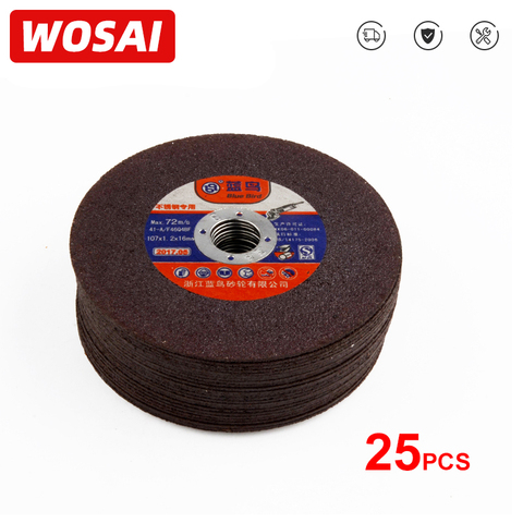 WOSAI 25pcs 107mm Grinding Wheel Fiber Reinforced Resin Cutting Disc Grinding Wheel Blade Metal Saw Blade Angle grinder Tool ► Photo 1/6