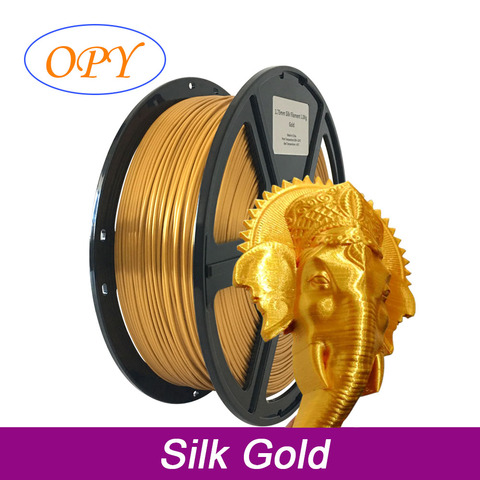 Silk Pla Filament Gold Silver Bronze Copper 3D Printer 1.75Mm 1Kg Material Reels Roll Plastic ► Photo 1/6