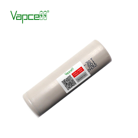 2pcs/ lot Vapcell Original 30T 21700 3100mah 35A battery 3.7V Rechargeable Li-ion Batteries flat / button top free shipping ► Photo 1/5