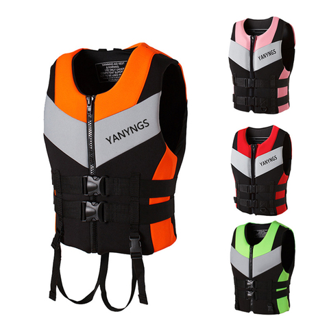Water Sports Fishing Water Ski  Vest Kayaking Boating Swimming Drifting Safety Vest Adults Life Jacket Neoprene Safety Life Vest ► Photo 1/6